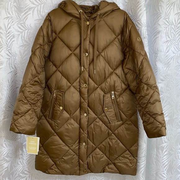 MICHAEL KORS WOMEN JACKET SIZE LARGE GOLD NEW WITH TAGS